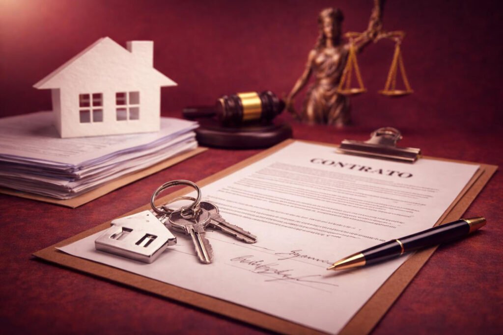 Imóvel só com contrato